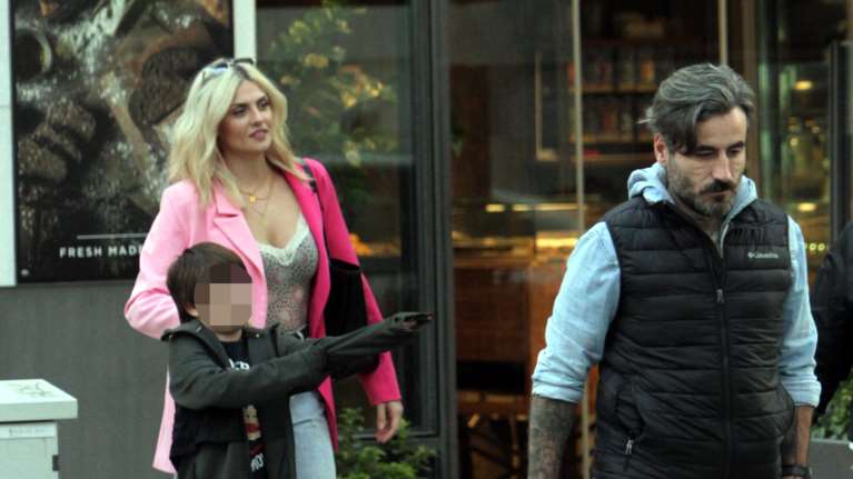 Γιώργος Μαυρίδης | Χαλαρές στιγμές με την Κρίστη Καθάργια και τον γιο της