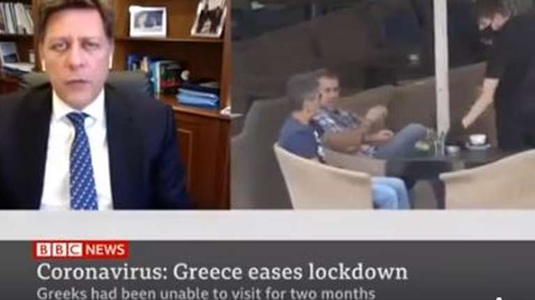 Το... απρόοπτο στη συνέντευξη Βαρβιτσιώτη στο BBC, που έγινε viral [βίντεο]