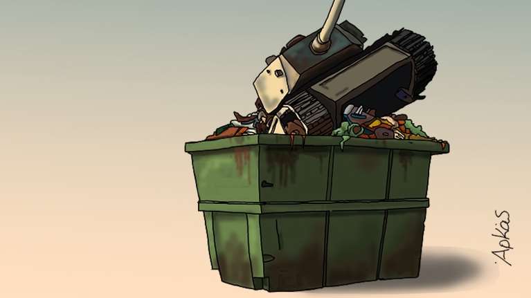 &quot;Γροθιά&quot; στο στομάχι το σκίτσο του Αρκα για τα φετινά Χριστούγεννα [εικόνα]