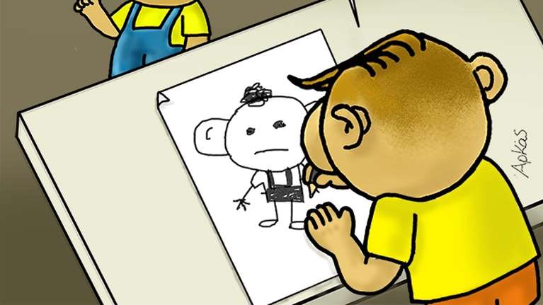 Αρκάς: Η κυριακάτικη καλημέρα έχει ζωγραφική - "Μην κουνιέθαι"