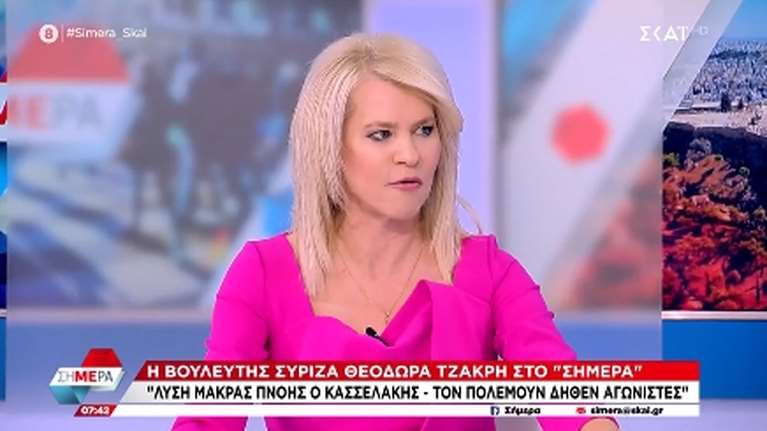 Τζάκρη: Να προχωρήσουμε χωρίς δισταγμό στις διαγραφές - Να μην είμαστε κόμμα τσίρκο