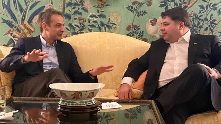 Επίσκεψη στις ΗΠΑ: Στο Blair House ο Κυριάκος Μητσοτάκης με τον πρέσβη Τζορτζ Τσούνη [εικόνες]