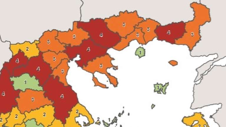 Κορονοϊός: Απανωτά lockdown στη Βόρεια Ελλάδα - Οι 9 περιοχές που είναι μια ανάσα από το επίπεδο 4