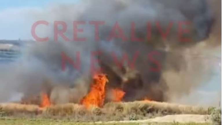 Συναγερμός για φωτιά στην περιοχή Δρακουλιάρης στο Ηράκλειο Κρήτης - Μήνυμα από το 112 [Βίντεο]