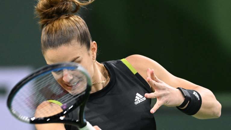 Μαρία Σάκκαρη: &quot;Κάλπασε&quot; στα ημιτελικά του Indian Wells - 2-0 σετ τη Ρουμπάκινα