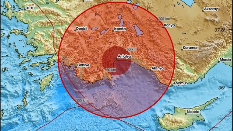ΤΟΥΡΚΙΑ ΣΕΙΣΜΟΣ ΑΤΤΑΛΕΙΑ 8/12/2025
