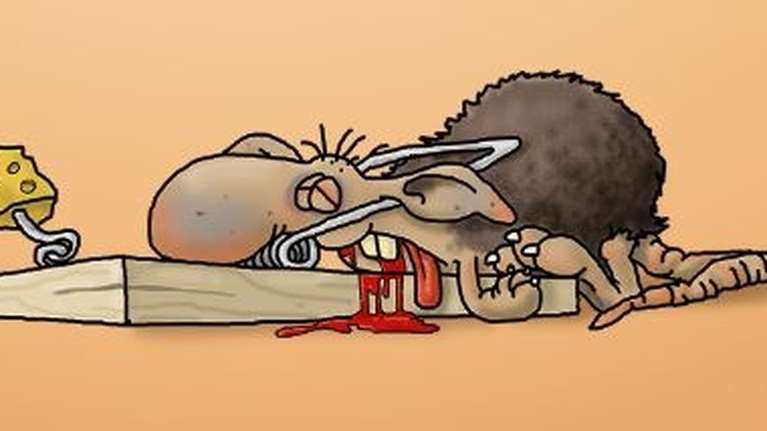 Αρκάς: Το... όλο νόημα σκίτσο για τον ποντικό, το τυρί και την παγίδα