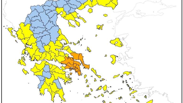 Φωτιές: Πολύ υψηλός κίνδυνος πυρκαγιάς και αύριο Τρίτη σε Αττική, Βοιωτία και Εύβοια - Πορτοκαλί ο χάρτης