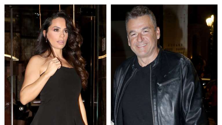 Ο Γιώργος Λιάγκας και η Μαρία Αντωνά σε ιταλικό εστιατόριο στη Βουλιαγμένη - Χαλαροί σε δείπνο με φίλους