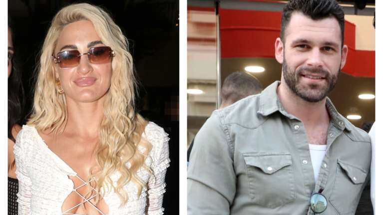 Η Ιωάννα Τούνη και ο Στάθης Σχίζας χέρι - χέρι σε βόλτα τους στη Μύκονο