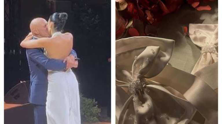 Εικόνες από τη γαμήλια δεξίωση του Παύλου Βαρδινογιάννη και της Κατερίνας Μπιρμπιλή - Οι ντισκομπάλες και το art de la table