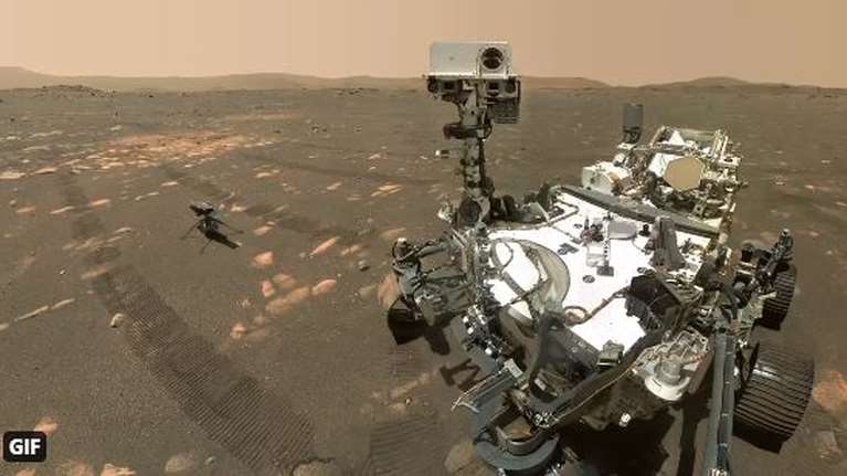 NASA: Η selfie του Perseverance με το ελικόπτερο Ingenuity στον Άρη