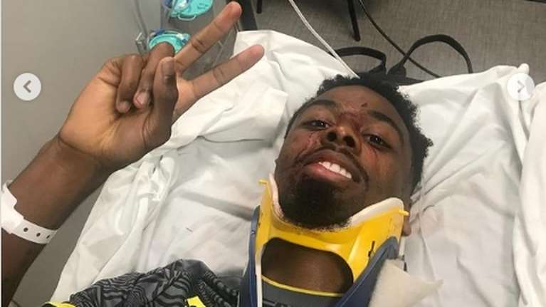 Εξιτήριο για τον Γκόμες της Λιλ μετά τον τραυματισμό του:&quot; Θυμίστε μου να μην πηδήξω για άλλες κεφαλιές&quot;