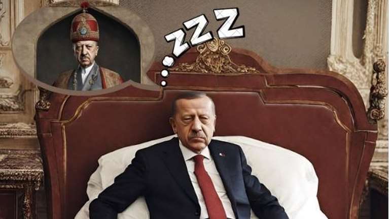 Το Ισραήλ χλευάζει τον Ερντογάν: Σκίτσο με τον Τούρκο πρόεδρο να ονειρεύεται ότι είναι... σουλτάνος
