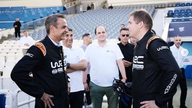 Ράλι Ακρόπολις: Με φόρμα WRC ο Μητσοτάκης στην υπερειδική διαδρομή του ΟΑΚΑ [εικόνες]