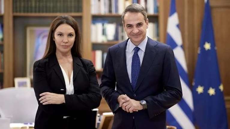 Συνάντηση Βάνας Μπάρμπα με Κυριάκο Μητσοτάκη: "Τον ευχαριστώ που με άκουσε, βρήκαμε λύσεις για την πατρίδα μας"