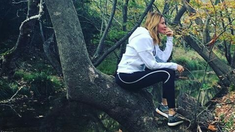 Τζένη Μπαλατσινού: Το έριξε στη γυμναστική μετά τον... χαλβά - Η φωτογραφία με τον προπονητή της