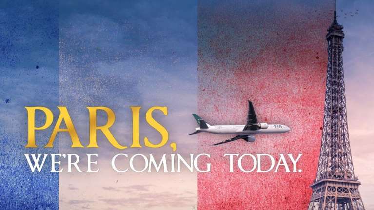 Σάλος με το σλόγκαν &quot;Παρίσι, ερχόμαστε σήμερα&quot; της Pakistan Airlines: Αυτό είναι διαφήμιση ή απειλή;