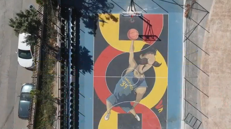 Ο Αντετοκούνμπο έγινε... Κρητικός - Viral το γκράφιτι του Greek Freak με μουστάκι [βίντεο]