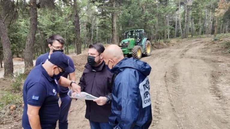 Στο Τατόι ο Χαρδαλιάς - Αυτοψία στα έργα πυροπροστασίας