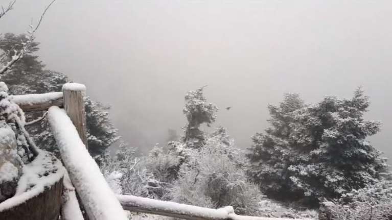 Πάρνηθα: Το &quot;έστρωσε&quot; στο καταφύγιο Μπάφι - Βίντεο από το πανέμορφο χιονισμένο τοπίο
