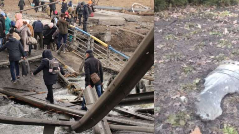 Ουκρανία: Θραύσμα πυραύλου στην αυλή του δημοσίευσε ο Ζελένσκι - &quot;Δεν με πέτυχαν&quot; λέει με χιούμορ