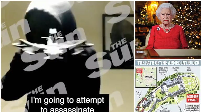 Βρετανία: Βίντεο σοκ με 19χρονο μασκοφόρο να απειλεί να δολοφονήσει τη Βασίλισσα Ελισάβετ με βαλλίστρα
