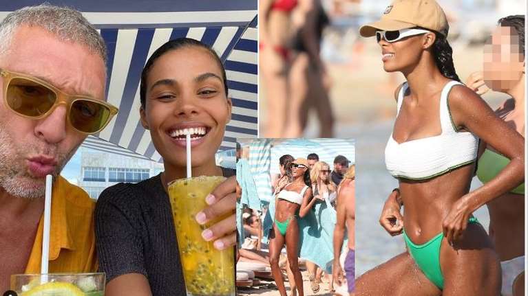 Tina Kunakey: Η γαζέλα 23χρονη σύζυγος του Βενσάν Κασέλ στην πιο εκρηκτική της εμφάνιση στη Μύκονο