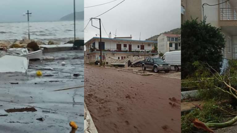 Κακοκαιρία Ιανός: Καταστροφές, πλημμύρες και διακοπές ρεύματος σε Κεφαλονιά, Ζάκυνθο και Ιθάκη [εικόνες - βίντεο]