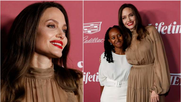 Αντζελίνα Τζολί: Πανέμορφη στο κόκκινο χαλί μαζί με την κόρη της Σαχάρα Τζολί Πιτ