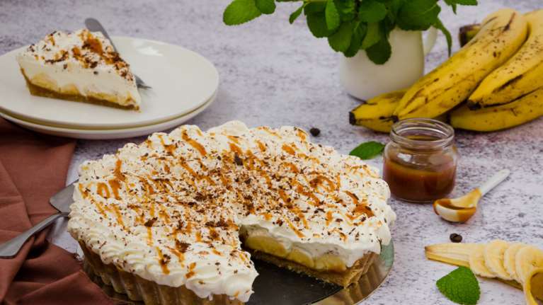 Συνταγή για κολασμένη τούρτα Banoffee με σοκολάτα - Τέλεια και πανεύκολη