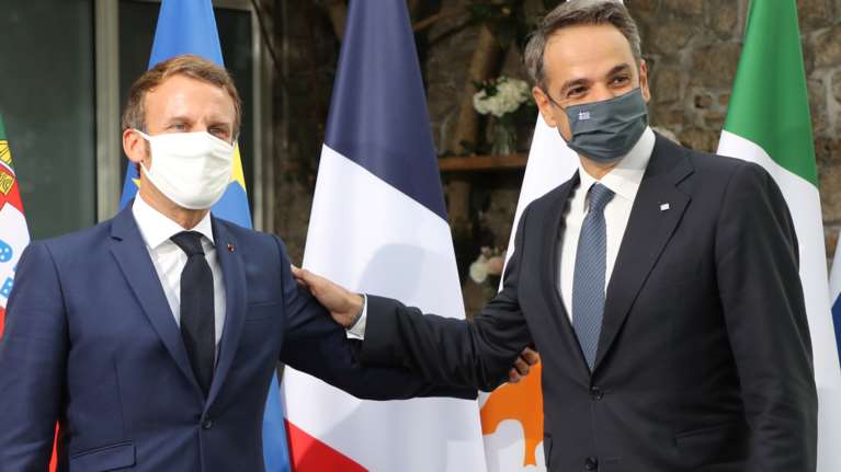 Σύνοδος EUMED 9: Μακρόν, Ντράγκι και Φον ντερ Λάιεν στην Αθήνα με το βλέμμα στην AUKUS