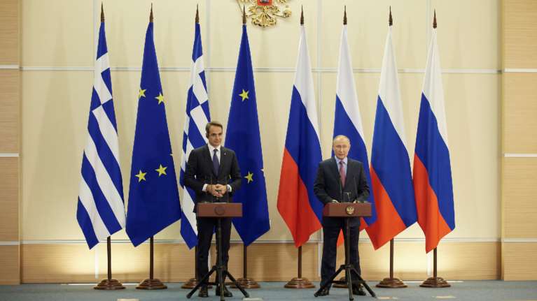 Οι ευχές του Πούτιν στον Μητσοτάκη για Χριστούγεννα και Πρωτοχρονιά