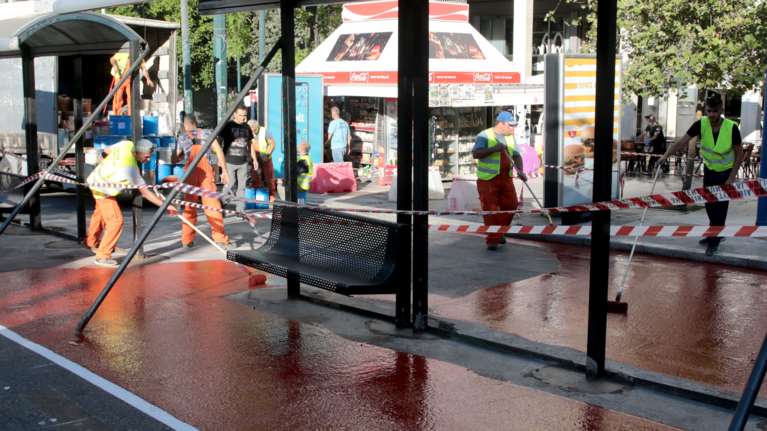 Εργα στο Σύνταγμα για τον Μεγάλο Περίπατο - Μπουλντόζες στην πλατεία - Τι αλλάζει στις μετακινήσεις