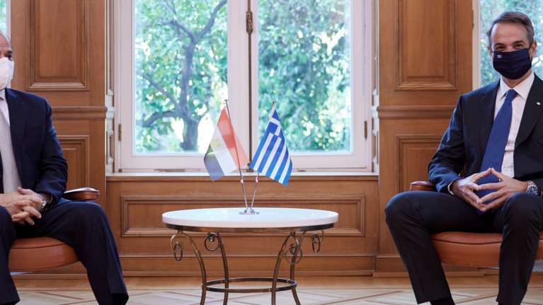 Συνάντηση Μητσοτάκη - αλ Σίσι για ενέργεια και άμυνα: &quot;Αποσταθεροποιητικός ο ρόλος της Τουρκίας&quot;