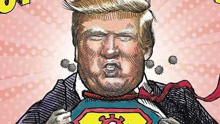 Ο Τραμπ σε ρόλο... Superman: Πως σκηνοθέτησε την έξοδό του από το νοσοκομείο - Το Twitter το &quot;γλεντάει&quot;