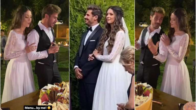 Γάμος Άκη Πετρετζίκη: Η αιθέρια νύφη με τα κυματιστά μαλλιά και η στιγμή που αποθεώνει τον άνδρα της