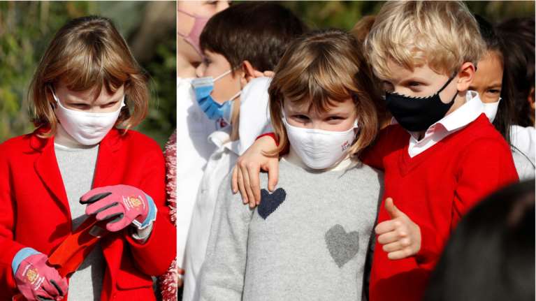 Πριγκίπισσα Γκαμπριέλα: Η little fashion icon πριγκίπισσα του Μονακό σε νέα εμφάνιση με πλεκτό φόρεμα και κόκκινο παλτό