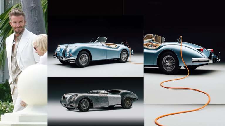 Ντέιβιντ Μπέκαμ: Η vintage ηλεκτρική Jaguar του 1954 που έκανε δώρο γάμου στον γιο του