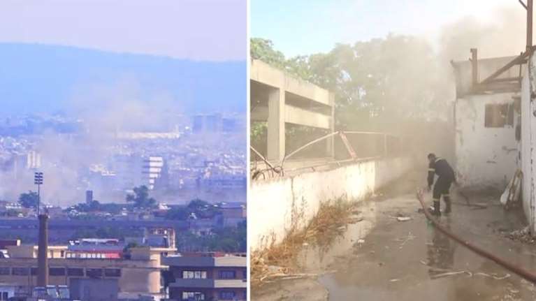 Φωτιά στον Ελαιώνα - Ξεκίνησε από κοντέινερ στη δομή μεταναστών - Διασωληνώθηκε 12χρονος με αναπνευστικά προβλήματα