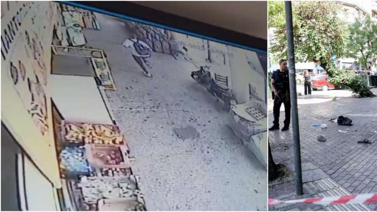 Βίντεο ντοκουμέντο: Η στιγμή που ο δράστης τρέχει να ξεφύγει μετά τους πυροβολισμούς στην πλατεία Βάθη