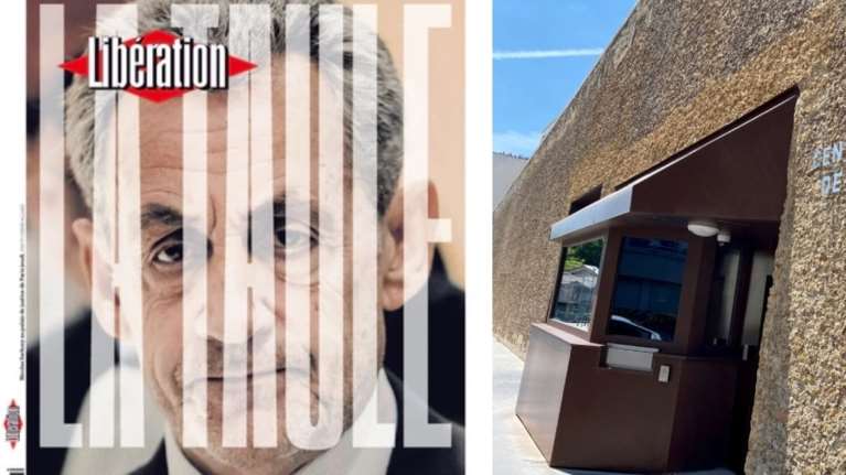 Φυλακή ο Σαρκοζί: Το εντυπωσιακό πρωτοσέλιδο της Libération- Σε VIP κελί με τηλεόραση και τηλέφωνο επί πληρωμή