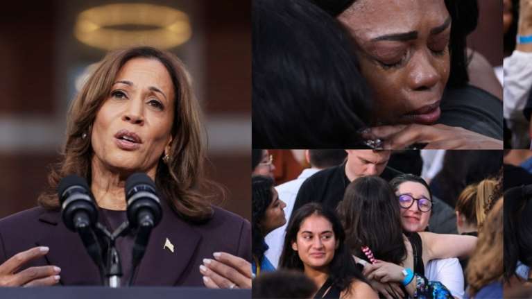 Δάκρυα στην ομιλία της Κάμαλα Χάρις: &quot;Πολλοί νιώθουν ότι μπαίνουμε σε μια σκοτεινή εποχή - Δεν θα εγκαταλείψουμε ποτέ τον αγώνα&quot;