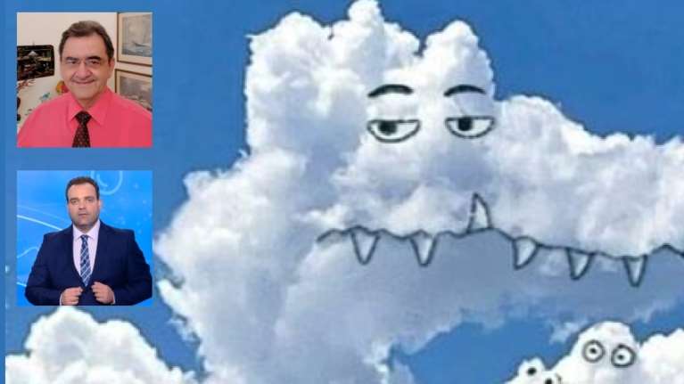 Ο Κολυδάς &quot;αδειάζει&quot; Μαρουσάκη για τις προβλέψεις για χιονιά στην Αττική- Η φωτογραφία με τους δράκους στα σύννεφα