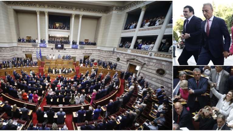 Ορκίστηκε η Βουλή της μίας ημέρας - Οι αφίξεις των βουλευτών, οι selfies και τα πηγαδάκια [εικόνες]