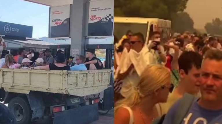 Τεράστιο το ενδιαφέρον των διεθνών ΜΜΕ για τη φωτιά στη Ρόδο: "Έξοδος" πάνω σε σκάφη, πούλμαν και καρότσες φορτηγών