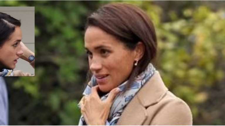 Η Μέγκαν σε πανικό: Μόνη στην Καλιφόρνια κυκλοφορεί με παλτό μέσα στον Αύγουστο και ένα παράξενο αυτοκόλλητο στον καρπό