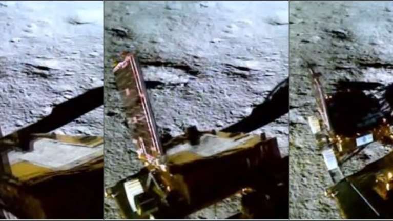 Οι Ινδοί στην άγνωστη πλευρά του φεγγαριού: Τι αποκαλύπτει το πρώτο βίντεο με την προσελήνωση του ρομπότ &quot;Σοφία&quot;