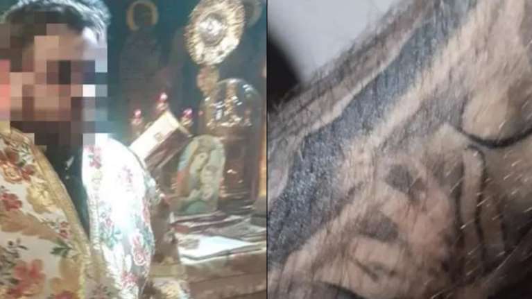 Τρίκαλα: &quot;Έκαιγε το δέρμα μου με σταυρό για τα τατουάζ&quot;- Κακοποίηση καταγγέλλει ο 23χρονος για τον ιερέα με τους μαϊμού-εράνους