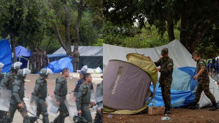 Βραζιλία: Ο στρατός διέλυσε τους μπολσοναριστές - Τουλάχιστον 1200 συλλήψεις, μόνο δυνάμεις ασφαλείας στους δρόμους [εικόνες]